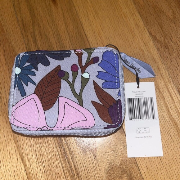 Vera Bradley Floral Coin Purse - Pink, Blue, Brown - Picture 6 of 6